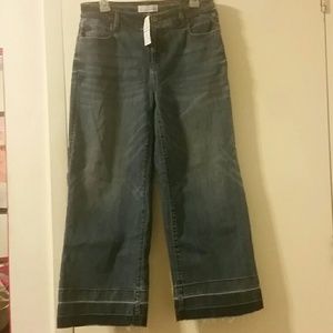 Loft cropped wide leg jeans size 27 new with tags